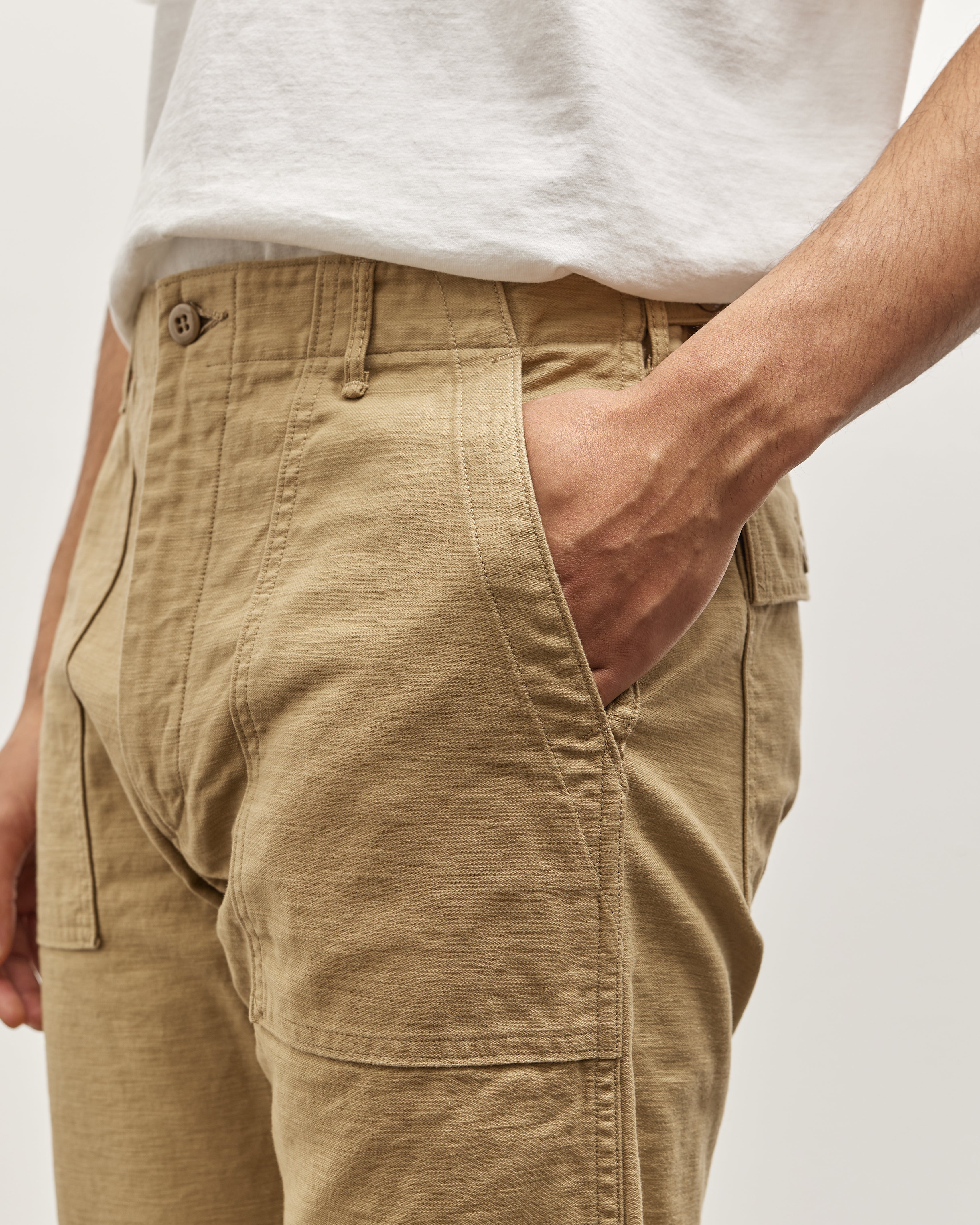 orSlow - Slim Fit Fatigue Pants - Ecru – Withered Fig