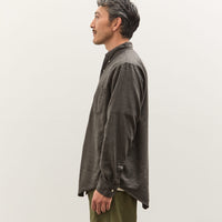 orSlow Standard Button Down Shirt, Charcoal Gray