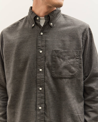 orSlow Standard Button Down Shirt, Charcoal Gray