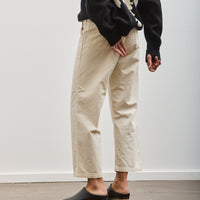 orSlow Summer Fatigue Pants, Ecru