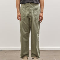 orSlow Summer Fatigue Pants, Herringbone Green