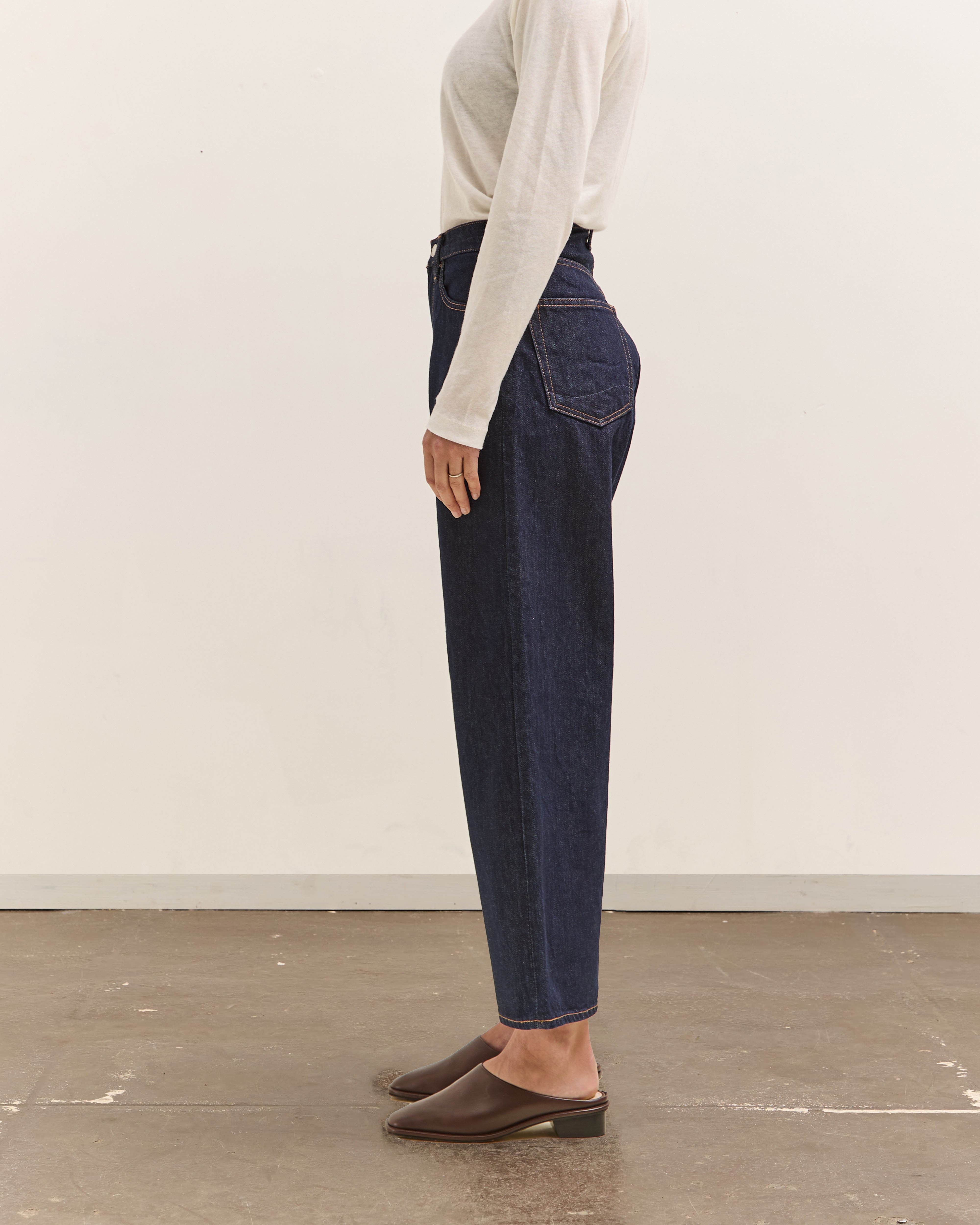 orSlow Super Dad's Denim Pants, One Wash – Glasswing