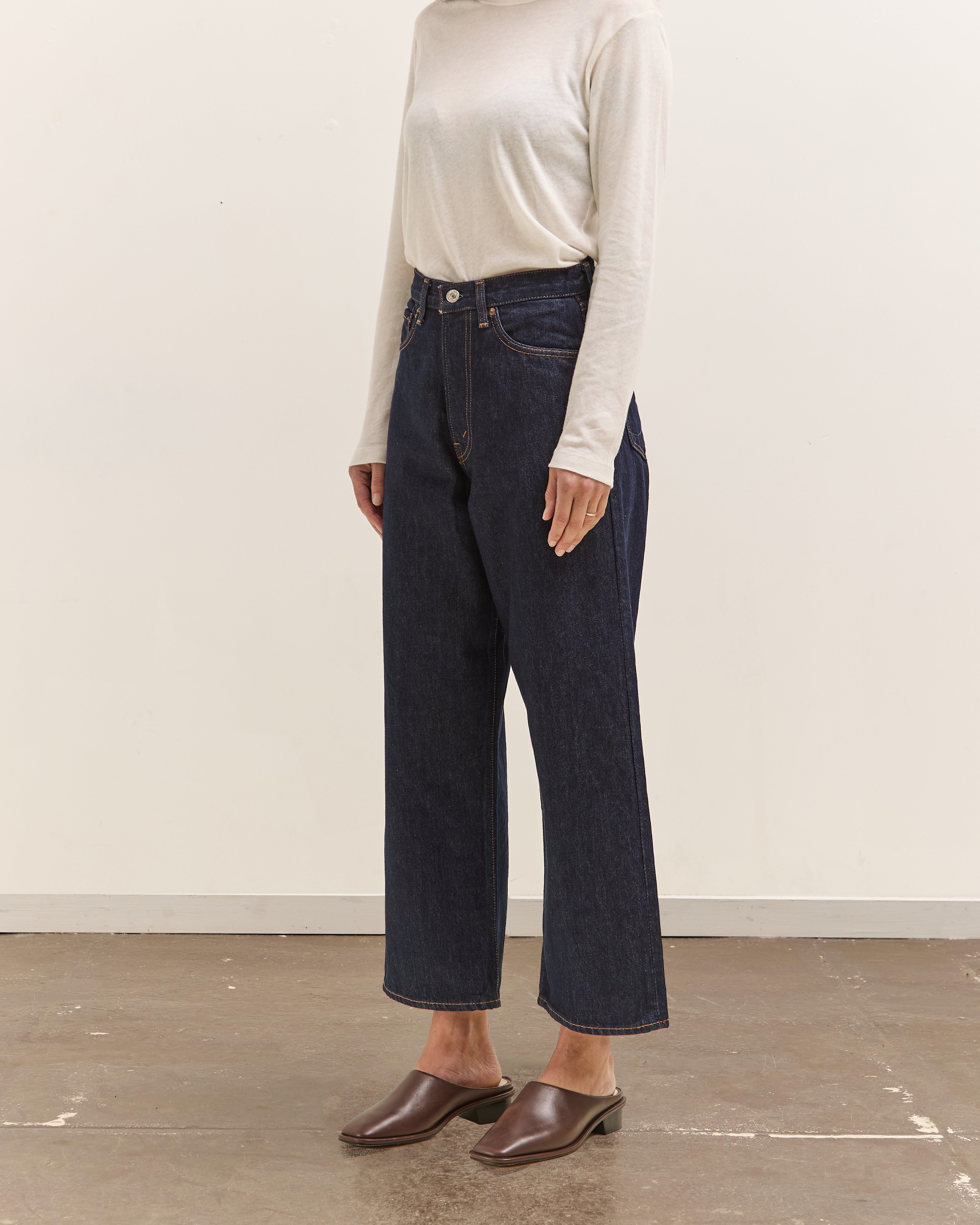 orSlow Super Dad's Denim Pants, One Wash – Glasswing
