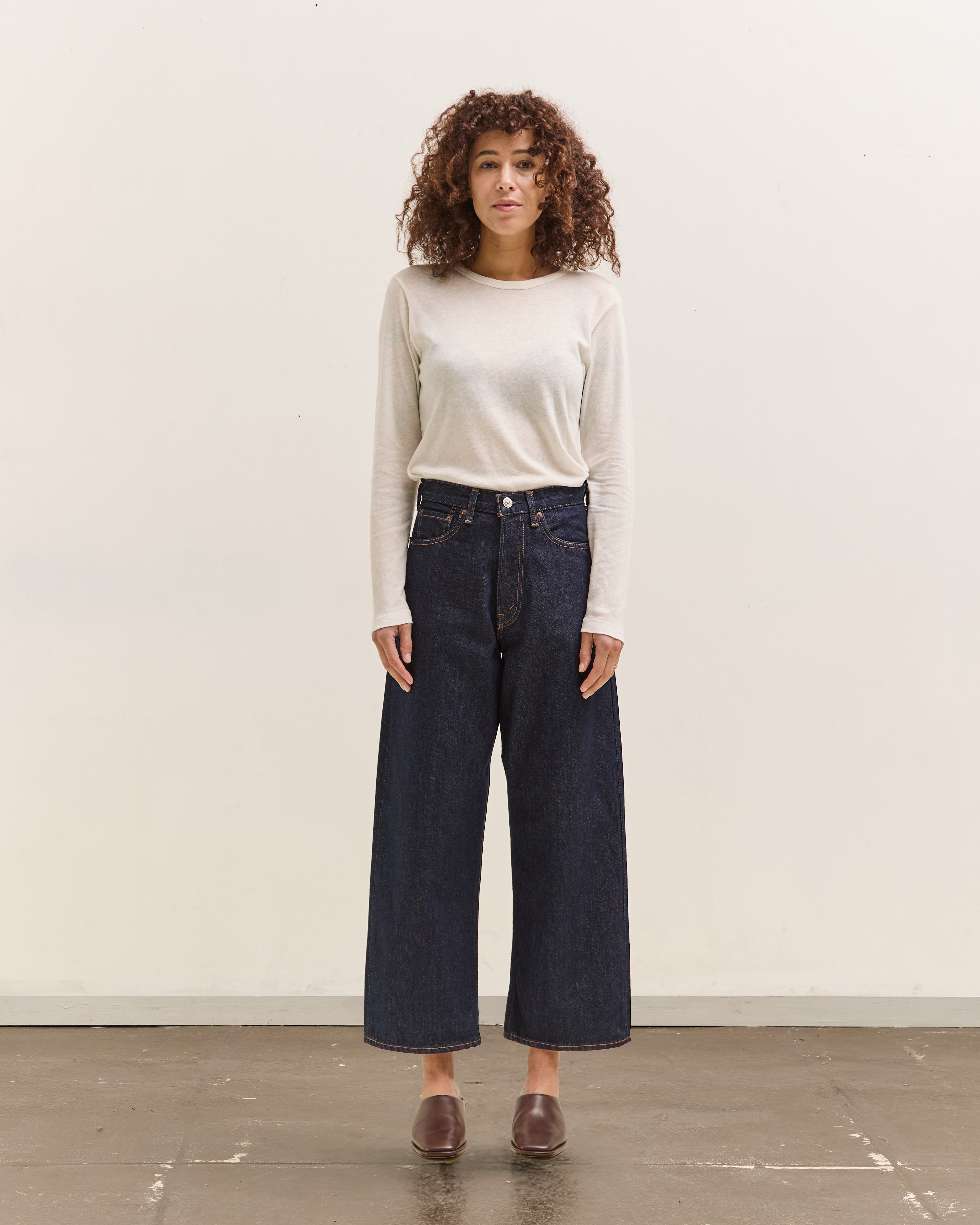 orSlow Super Dad's Denim Pants, One Wash – Glasswing