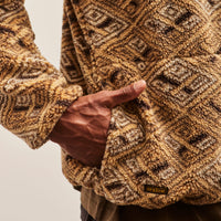 orSlow Unisex Fleece Boa Jacket, African Pattern