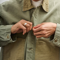 orSlow Utility Coverall, Green Herringbone