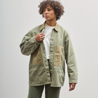 orSlow Utility Coverall, Green Herringbone