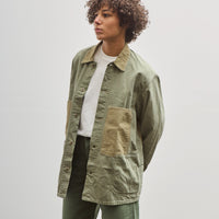 orSlow Utility Coverall, Green Herringbone