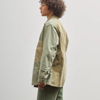 orSlow Utility Coverall, Green Herringbone