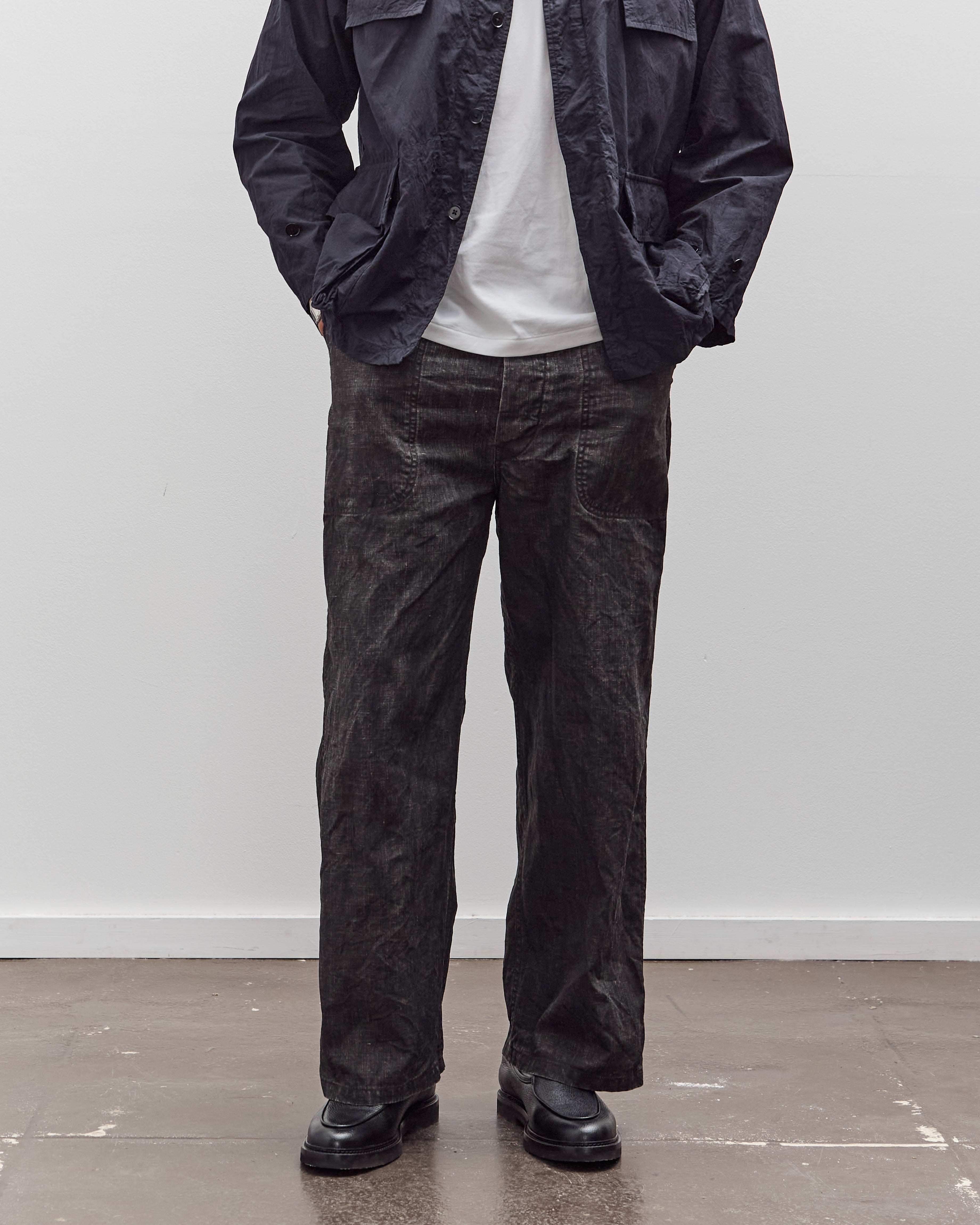 orSlow WWII 40'S U.S Navy Utility Trouser Unisex, Sumi Black