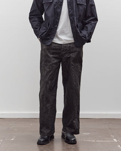 orSlow WWⅡ 40'S U.S Navy Utility Trouser Unisex, Sumi Black
