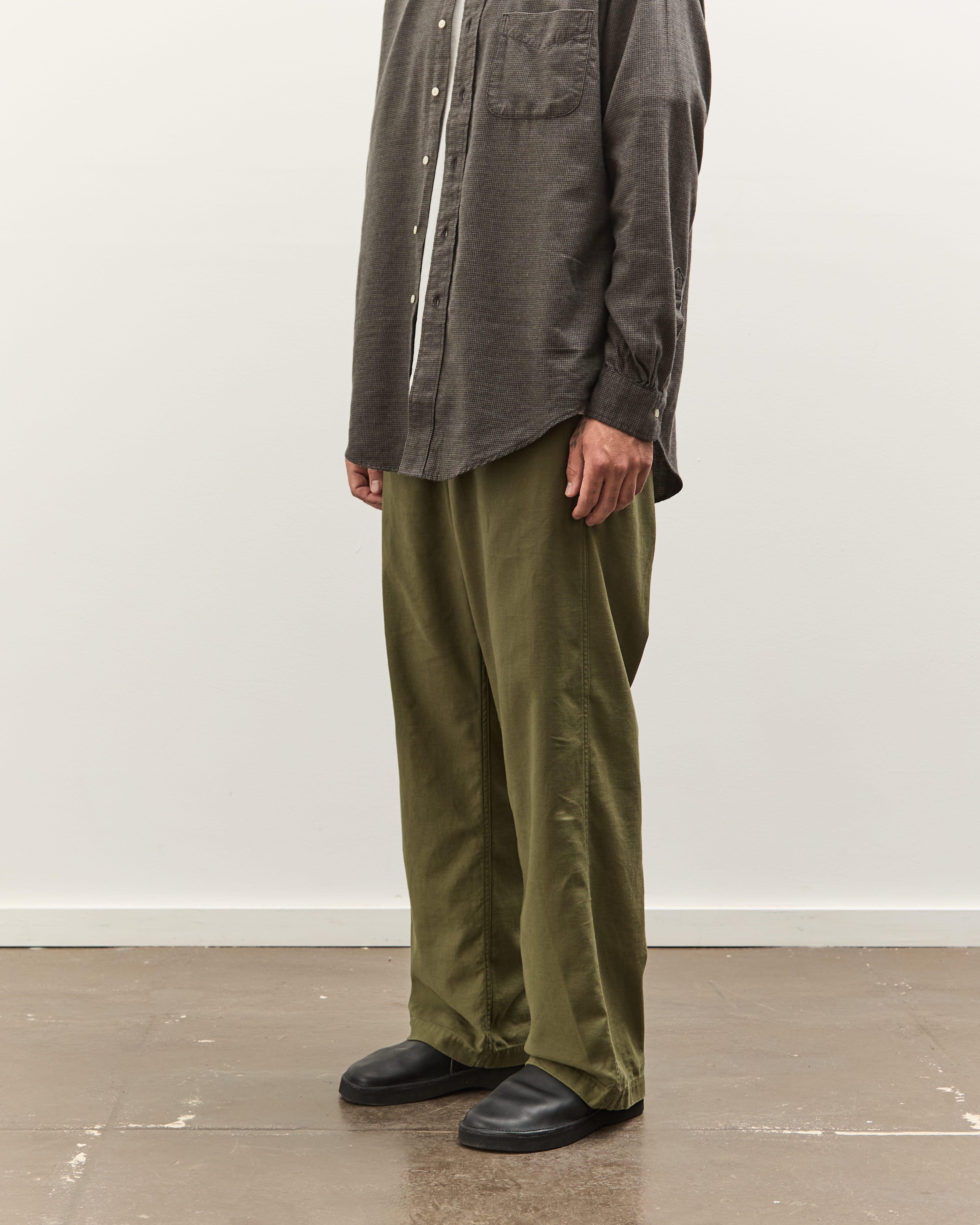 美品 orslow カーキ ノーカラージャケット サイズ2 orSlow Wide Fit New Yorker, Dark Olive – Glasswing