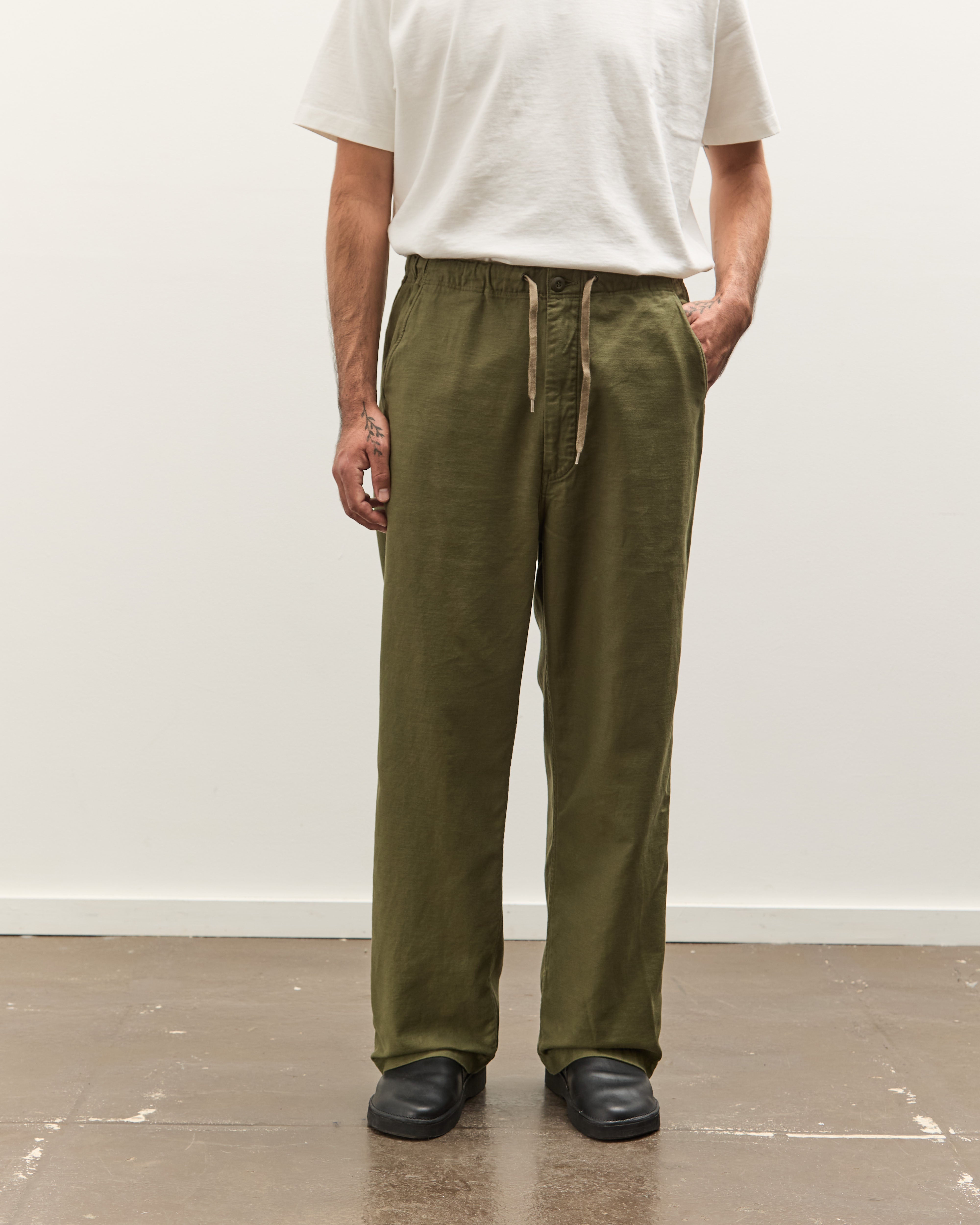 orSlow Wide Fit New Yorker, Dark Olive – Glasswing