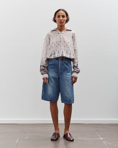 orSlow Wide Fit 30'S Painter Shorts, Denim Used