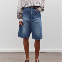 orSlow Wide Fit 30'S Painter Shorts, Denim Used