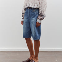 orSlow Wide Fit 30'S Painter Shorts, Denim Used