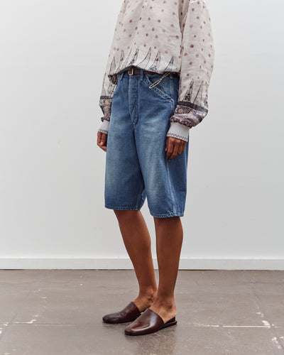 orSlow Wide Fit 30'S Painter Shorts, Denim Used