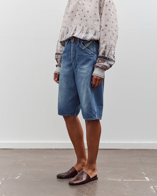 orSlow Wide Fit 30'S Painter Shorts, Denim Used