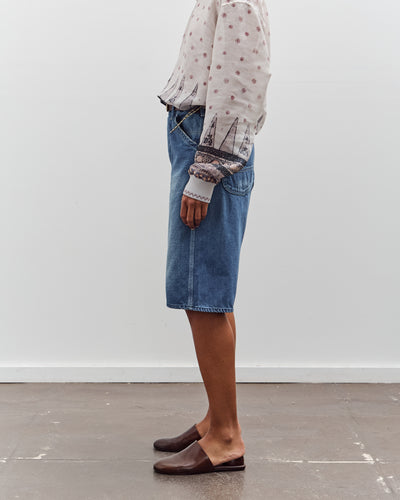 orSlow Wide Fit 30'S Painter Shorts, Denim Used