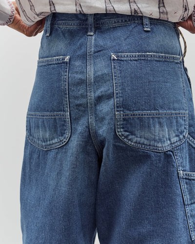 orSlow Wide Fit 30'S Painter Shorts, Denim Used