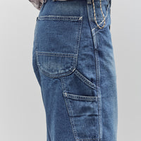 orSlow Wide Fit 30'S Painter Shorts, Denim Used