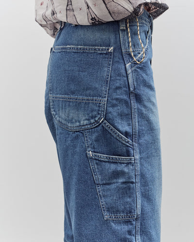 orSlow Wide Fit 30'S Painter Shorts, Denim Used
