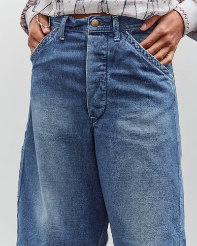 orSlow Wide Fit 30'S Painter Shorts, Denim Used