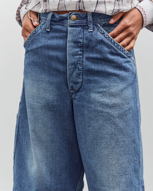 orSlow Wide Fit 30'S Painter Shorts, Denim Used