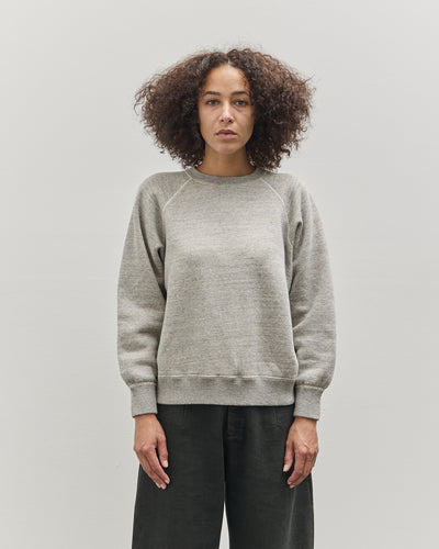 orSlow Crewneck Sweat Shirt, Heather Grey