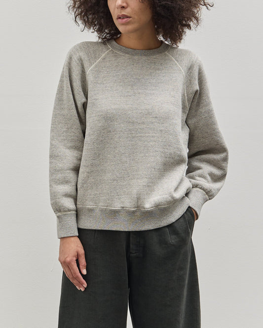 orSlow Crewneck Sweat Shirt, Heather Grey