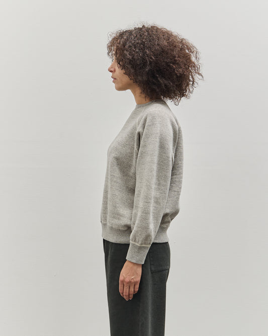 orSlow Crewneck Sweat Shirt, Heather Grey