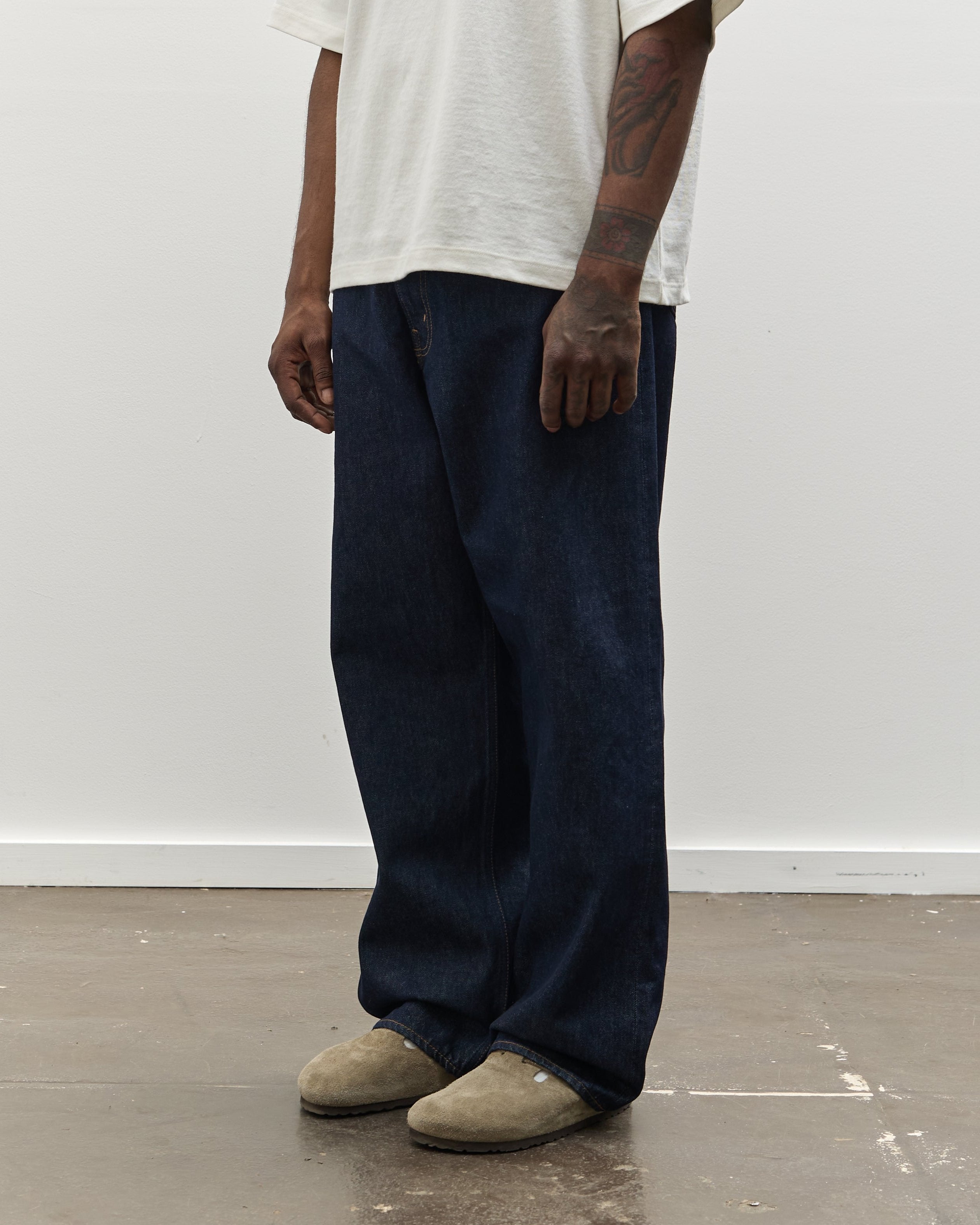 orSlow Super Dad's Denim Pants, One Wash – Glasswing