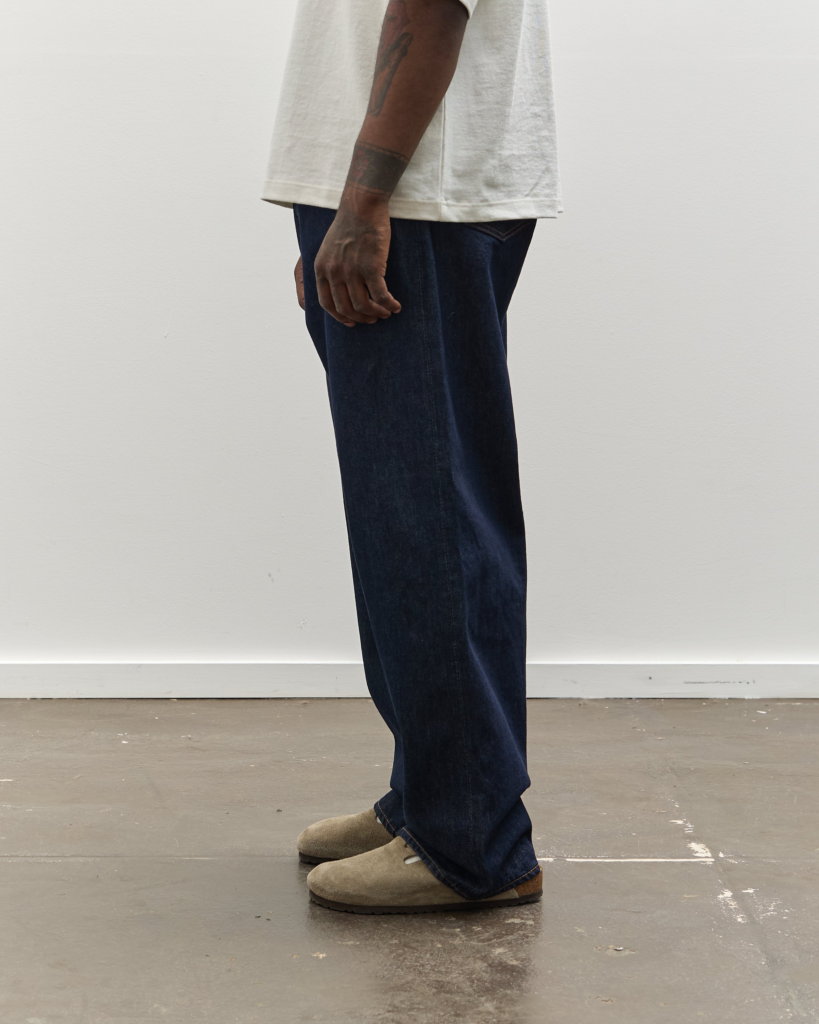 orSlow Super Dad's Denim Pants Unisex, One Wash – Glasswing