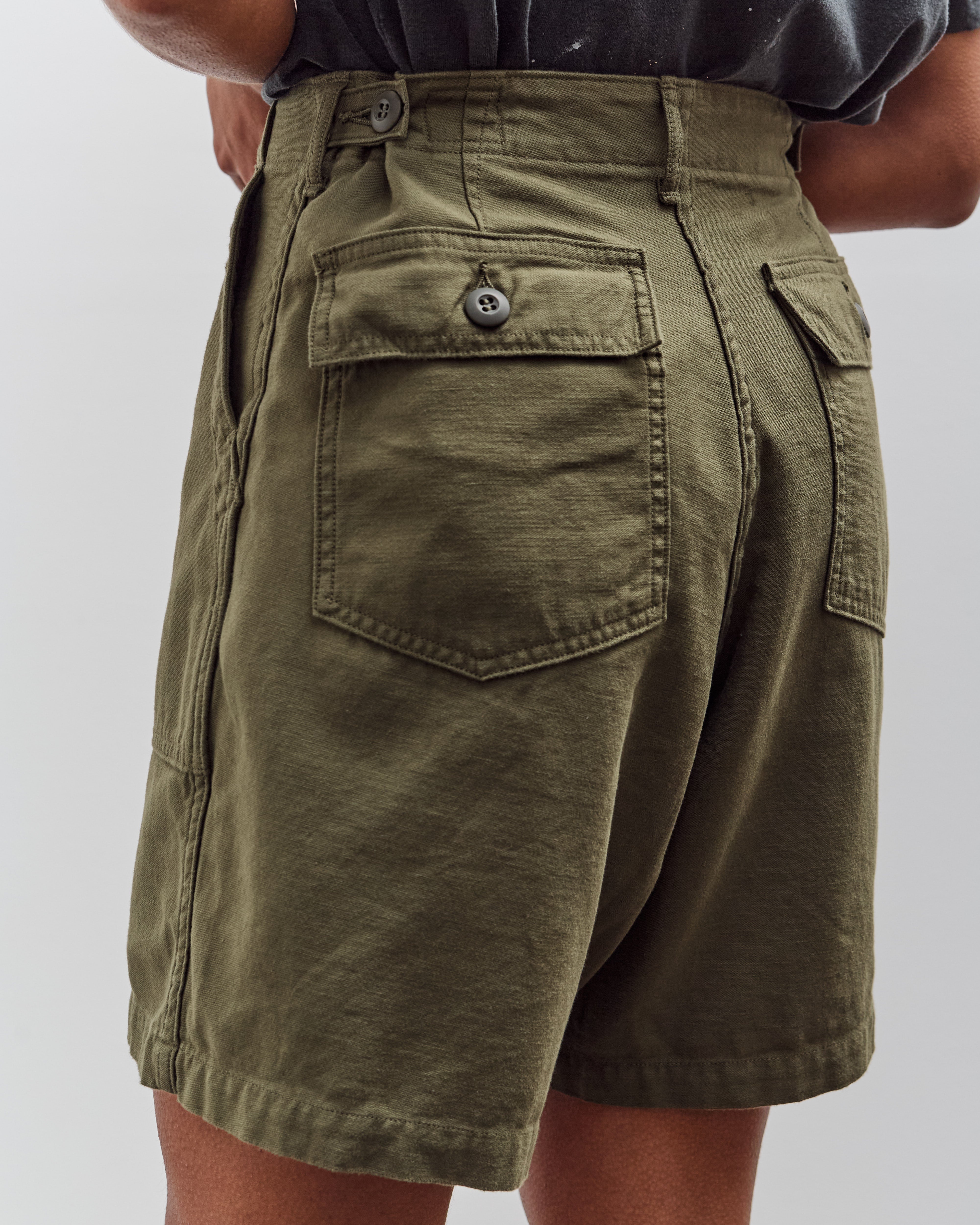 orSlow Fatigue Short Pants, Green – Glasswing