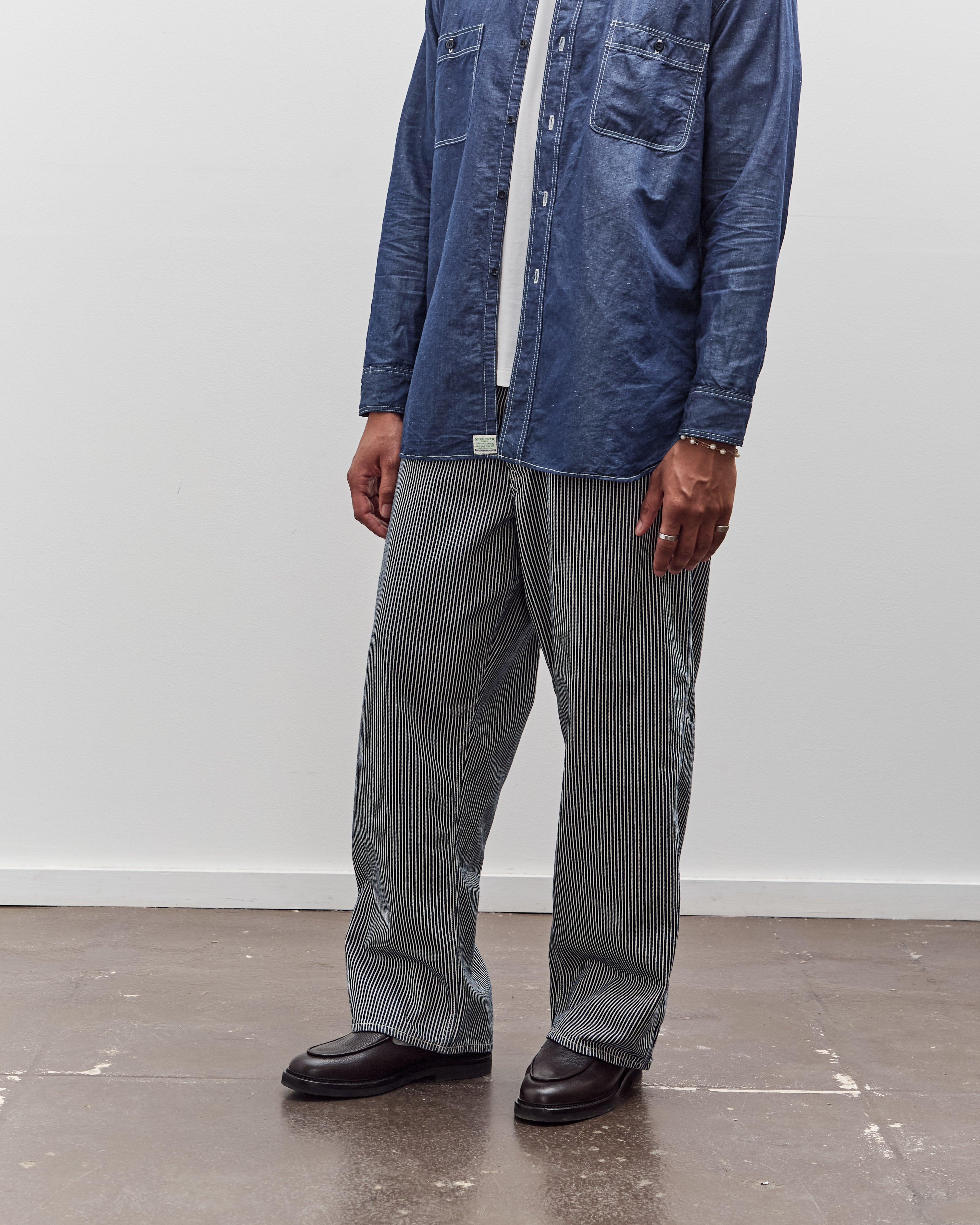 orSlow Wide Fit 30's Painter Pants Unisex, Hickory – Glasswing