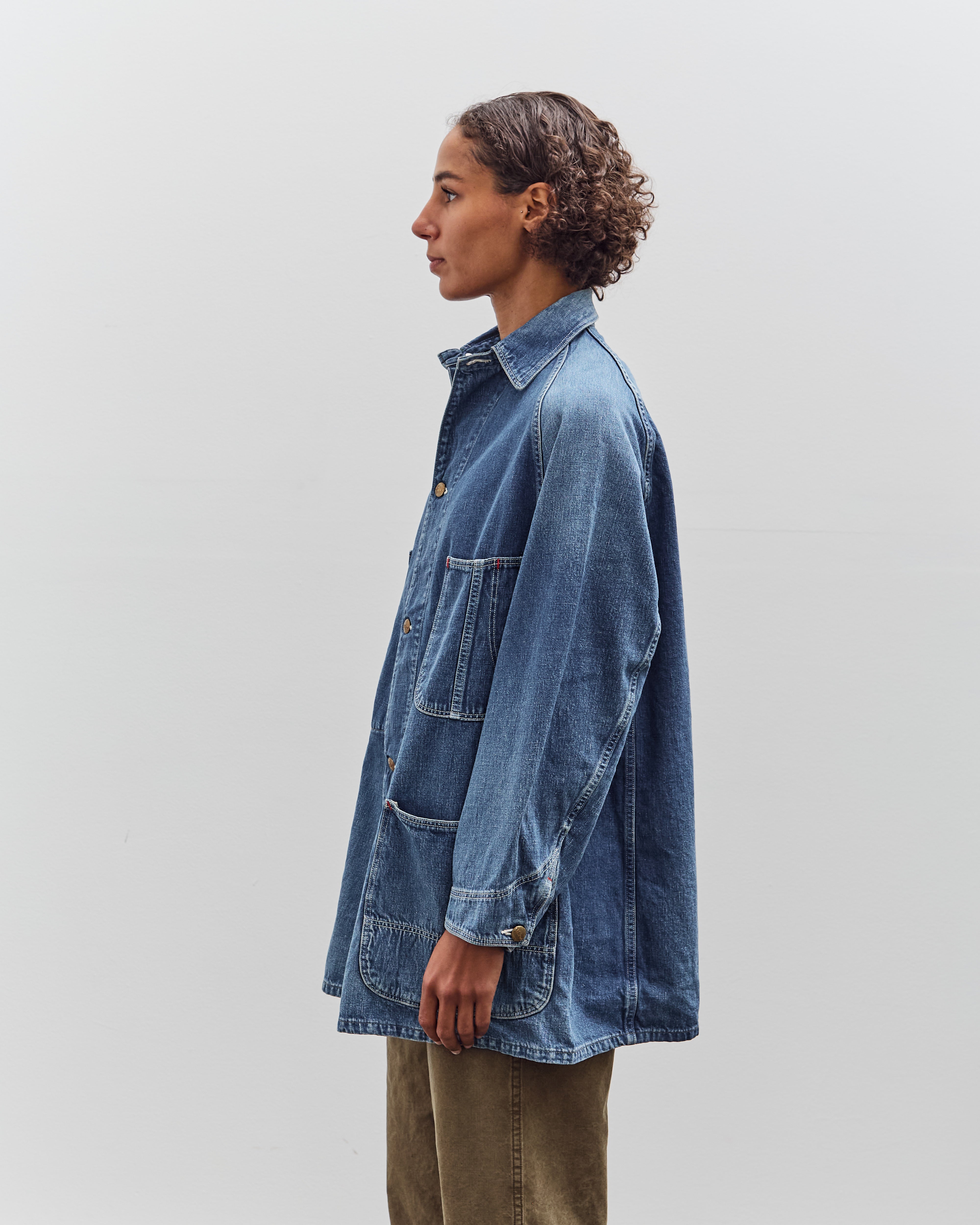 orSlow Loose Fit Denim Coverall, Denim Used – Glasswing