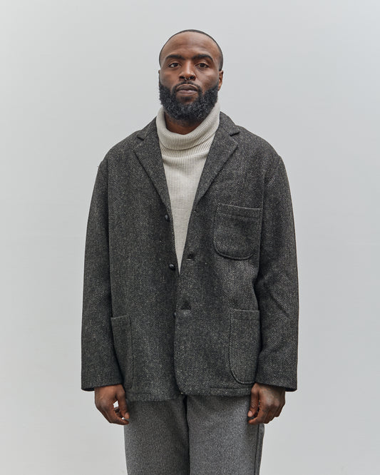 orSlow Relax Fit Tweed Jacket, Black - Main Image
