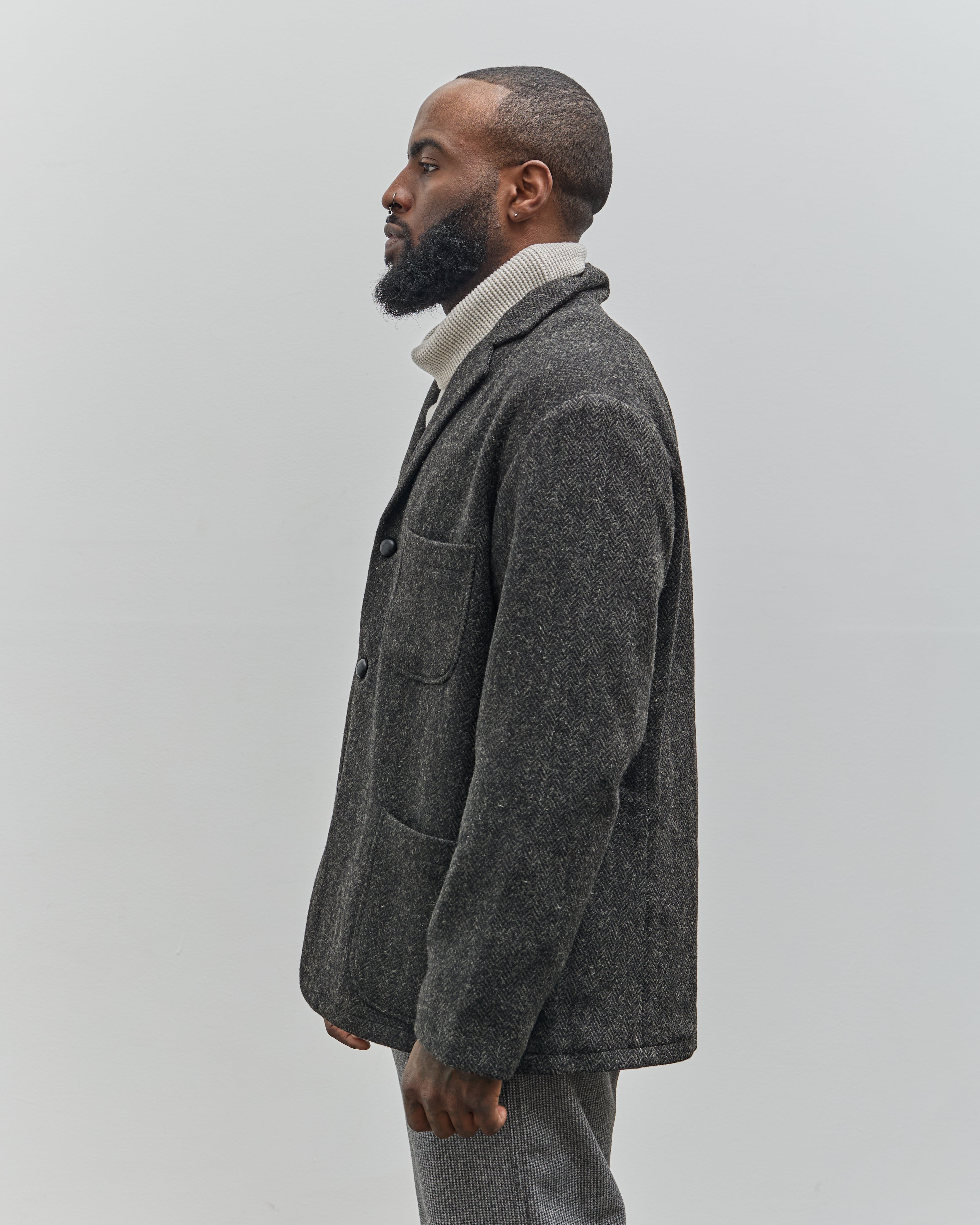 orSlow Relax Fit Tweed Jacket, Black – Glasswing