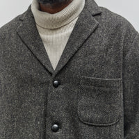 orSlow Relax Fit Tweed Jacket, Black