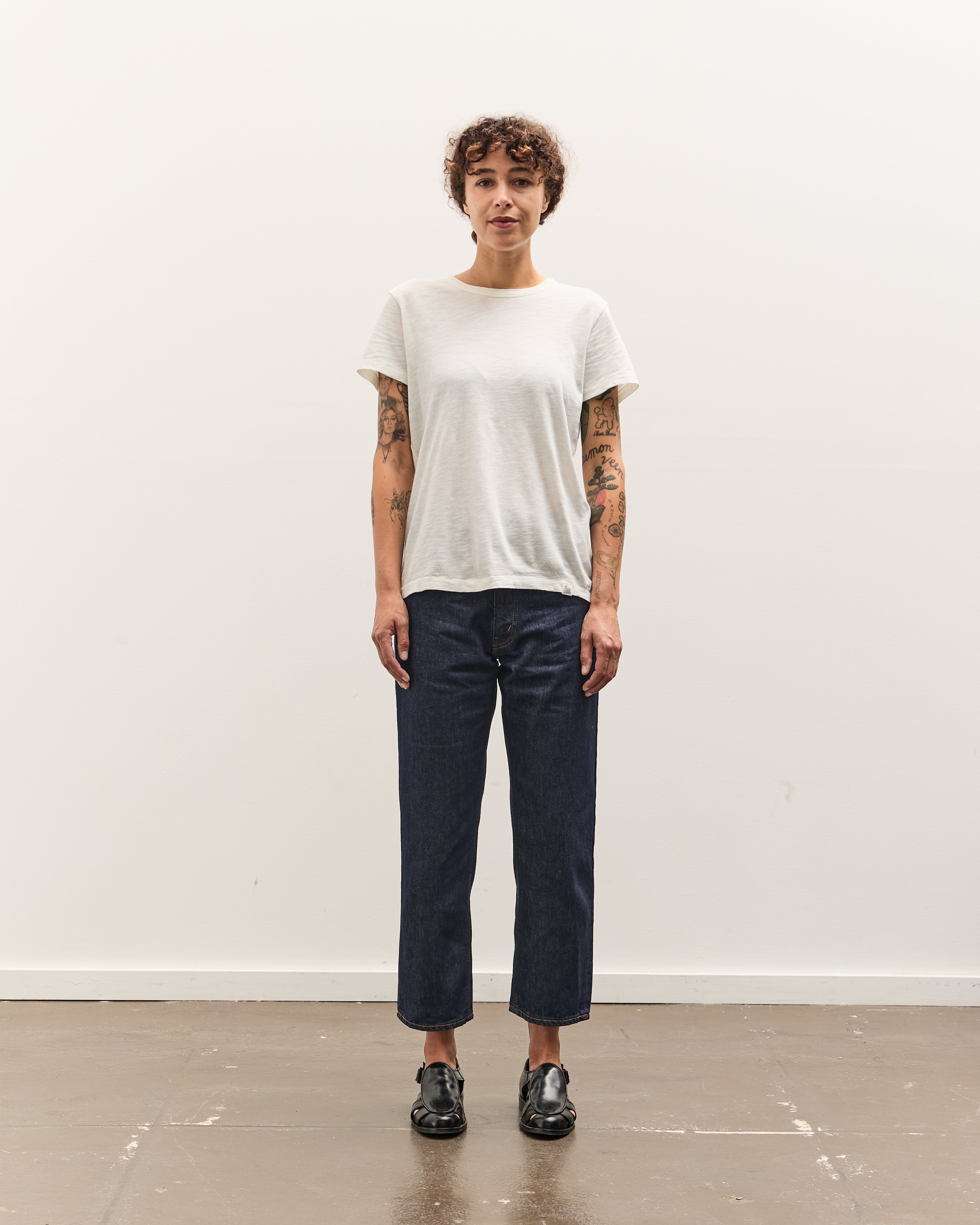 orSlow |SHORT LENGTH 105 90’S DENIM USED OrSlow Short Length 105 90's - Sky Blue – Standard & Strange