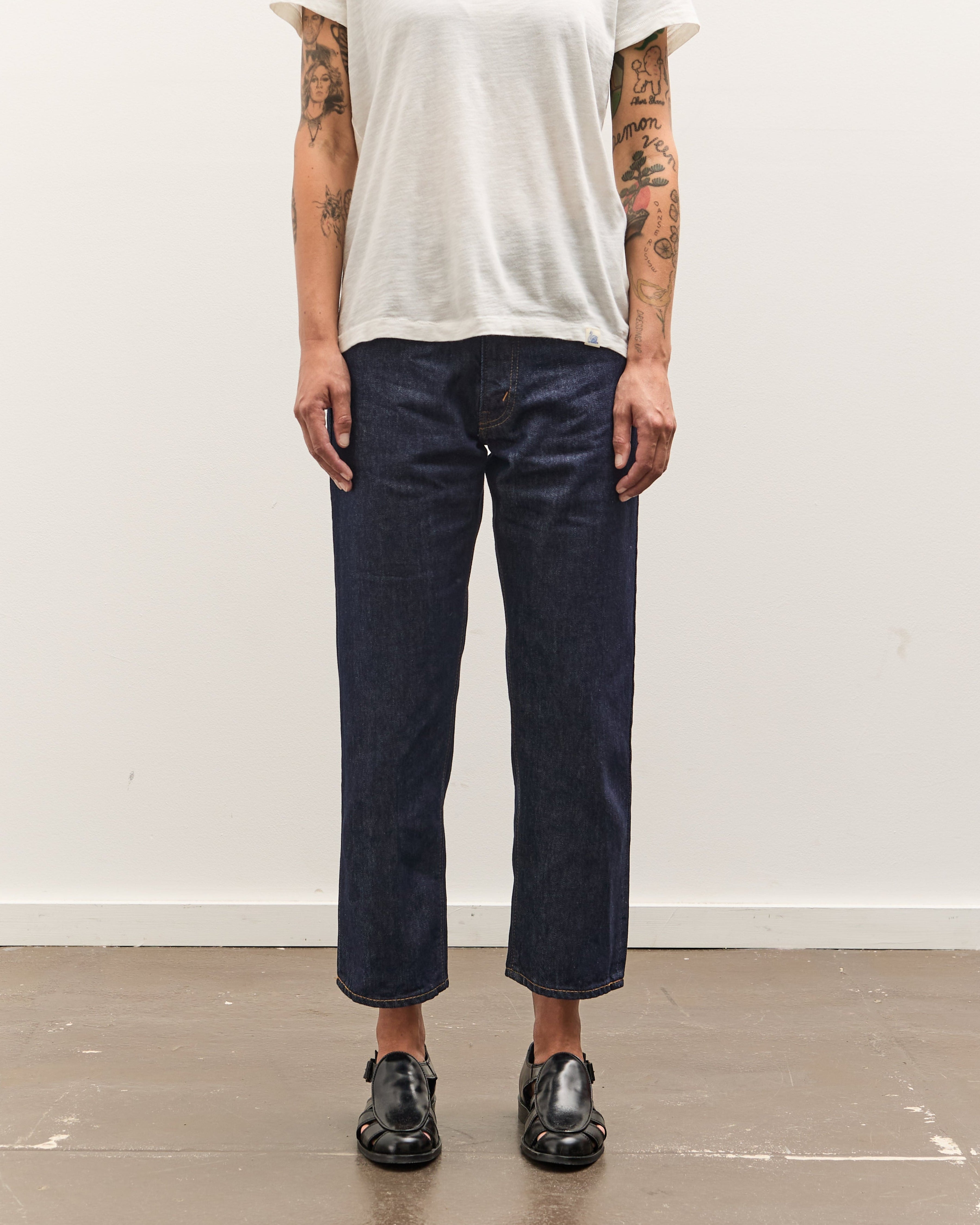 未使用！ orSlow SHORT LENGTH 105 90'S DENIM OrSlow Short Length 105 90's - Denim Mid Used – Standard