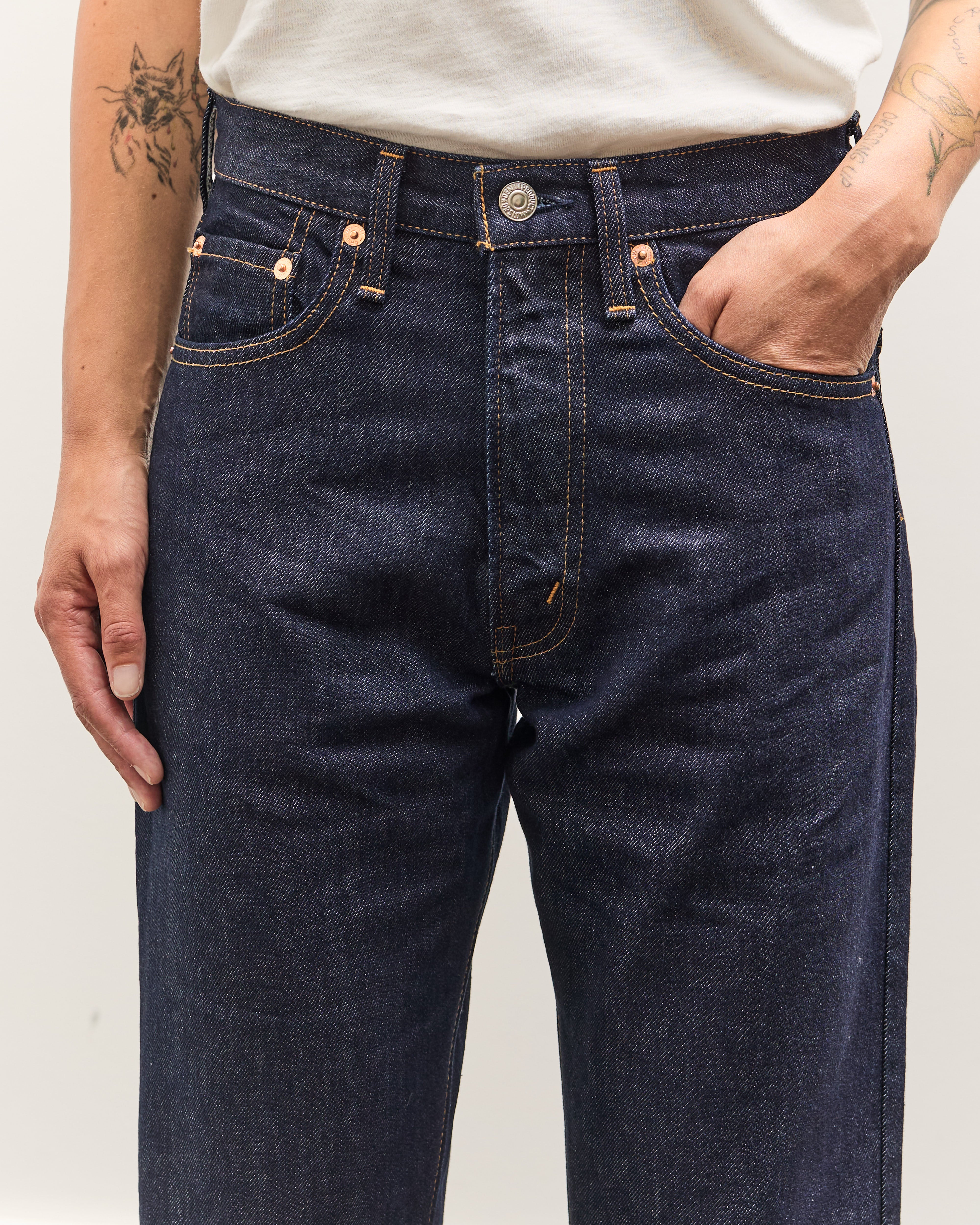 orSlow Short Length 105 90's Denim, One Wash – Glasswing