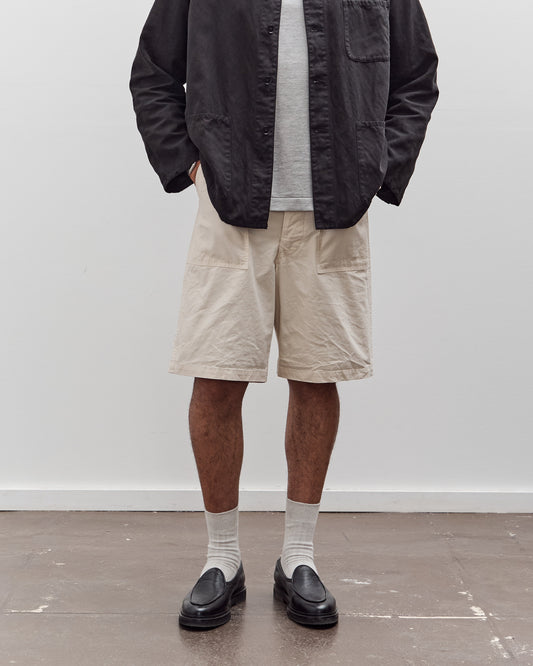 orSlow Summer Fatigue Shorts, Ecru