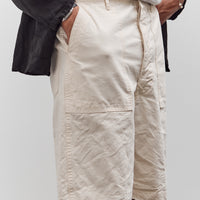 orSlow Summer Fatigue Shorts, Ecru
