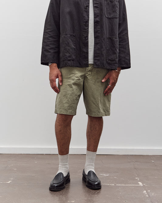 orSlow Summer Fatigue Shorts Unisex, Green