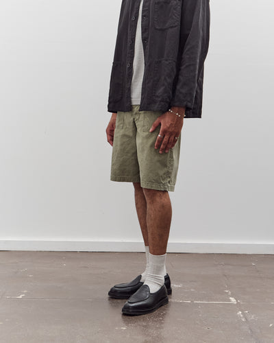 orSlow Summer Fatigue Shorts Unisex, Green