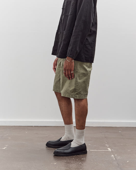orSlow Summer Fatigue Shorts Unisex, Green