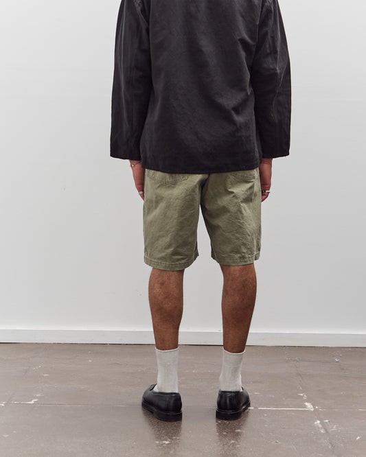 orSlow Summer Fatigue Shorts Unisex, Green