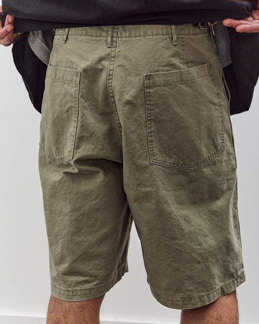 orSlow Summer Fatigue Shorts Unisex, Green
