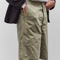 orSlow Summer Fatigue Shorts Unisex, Green